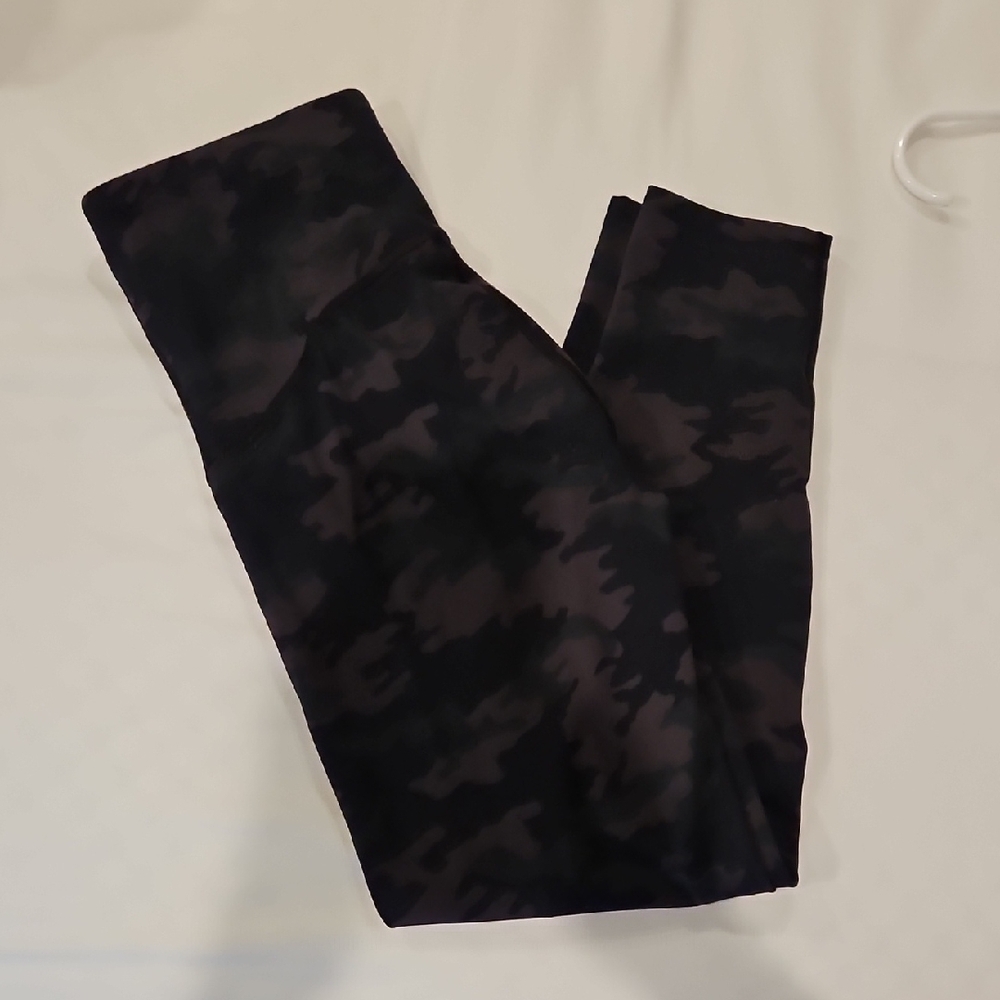 Spanx Black Camouflage Leggings